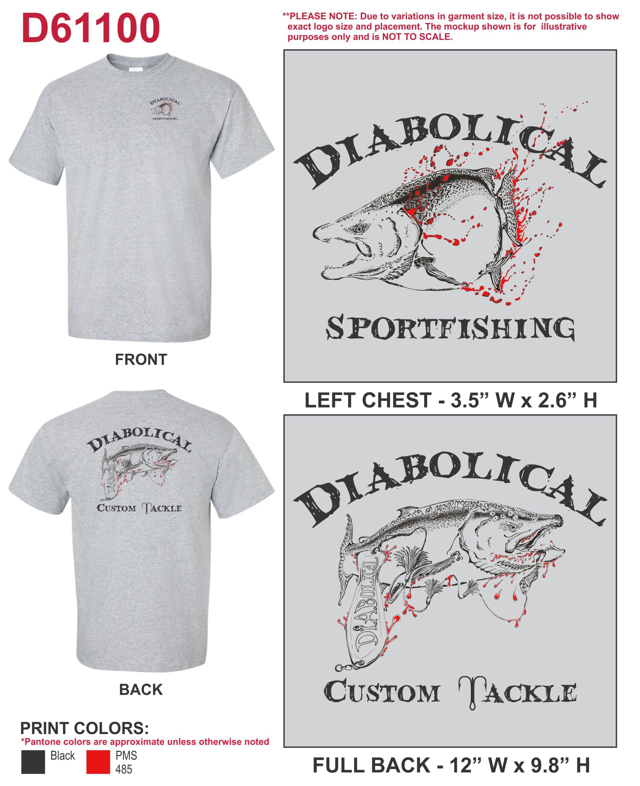 T-Shirt - Diabolical Custom Artwork - Size XL - Diabolical Sport
