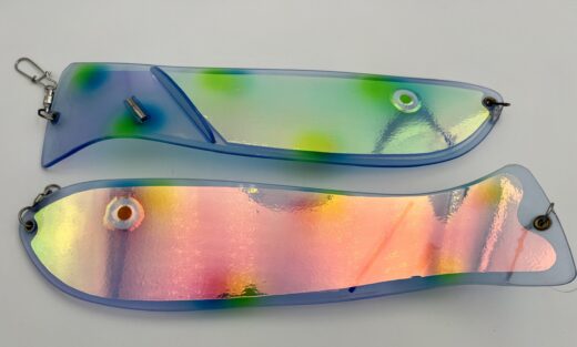 Custom 12” Pro-Troll Fish Flasher with EChip - Stud Frog